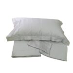 Completo letto Chantal con orlo a giorno in raso - immagine 9