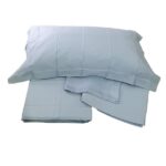 Completo letto Chantal con orlo a giorno in raso - immagine 5