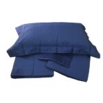 Completo letto Chantal con orlo a giorno in raso - immagine 6